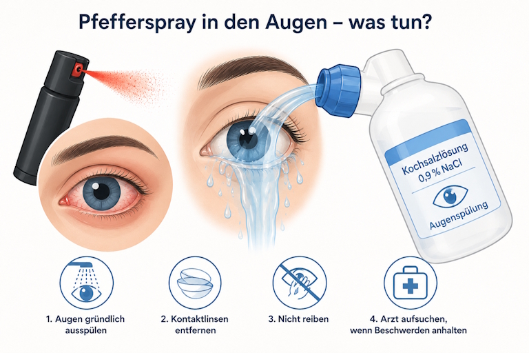 Pfefferspray Augen