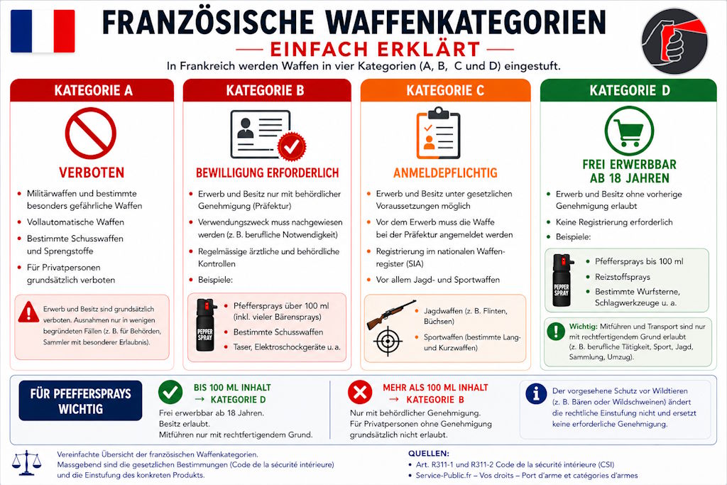 Französische Waffenkategorien