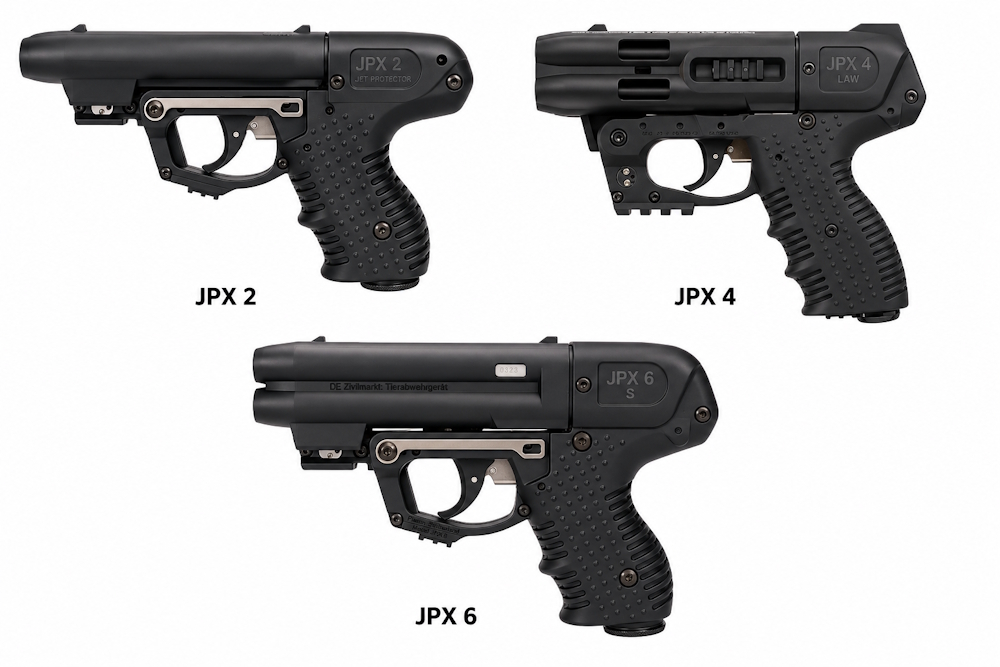Piexon JPX Pfefferpistolen JPX2 JPX4 und JPX6